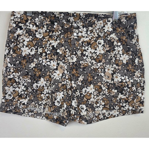 Columbia Pants - Columbia Omni-Shield Shorts Womens 8 Floral Brown Grey Hiking Outdoor
